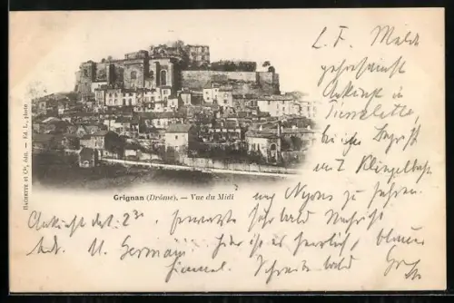 AK Grignan /Drôme, Vue du Midi