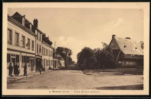 AK Routot /Eure, Route de Pont-Audemer