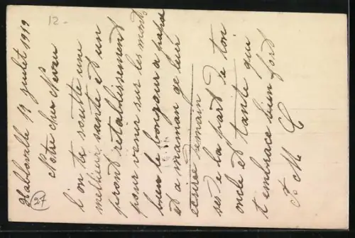 AK Courteilles, Amities avec Fleurs