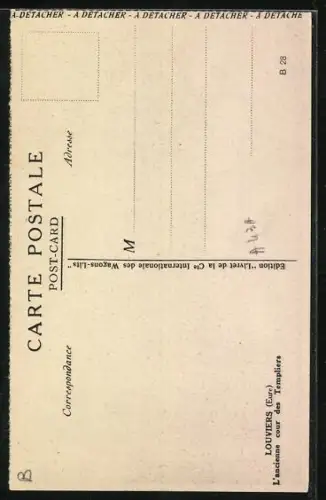 Künstler-AK Louvres /Eure, L`ancienne cour des Templiers