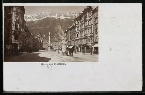 Foto-AK Fritz Gratl: Innsbruck, Maria Theresienstrasse