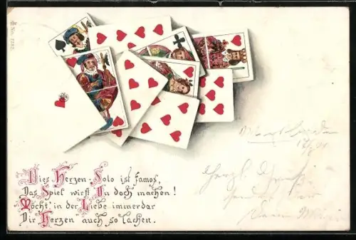 AK Dies Herzen-Solo ist famos..., Kartenspiel