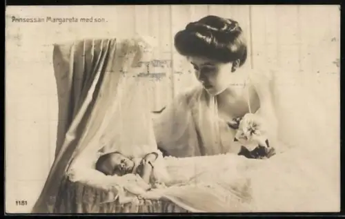 AK Prinsessan Margareta von Schweden mit Sohn