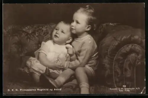 AK Prinsesserne Ragnhild og Astrid von Norwegen