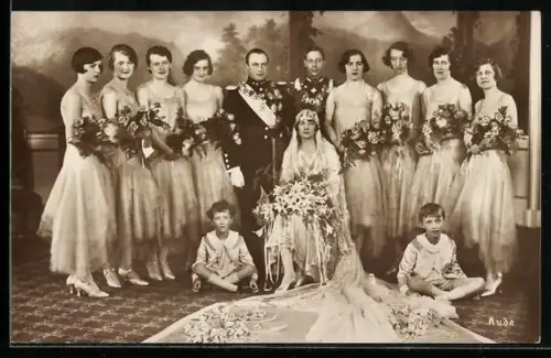 AK Prinzessin von Schweden als Braut