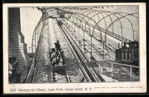 AK Coney Island, N.Y., Shooting the Chutes, Luna Park