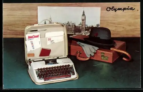 AK Reise-Schreibmaschine von Olympia
