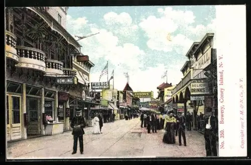 AK Coney Island, N.Y., Bowery