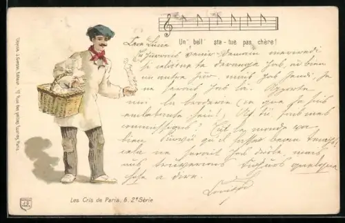 AK Paris, Verkäufer von Statuen