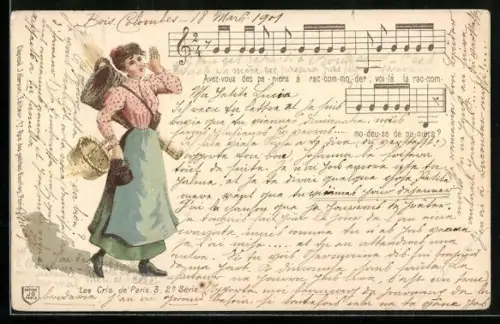 AK Paris, Verkäuferin von Körben