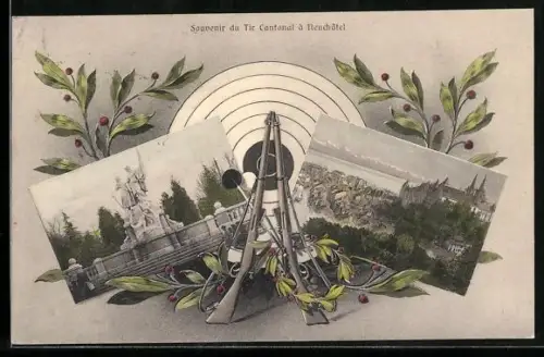 AK Neuchatel, Souvenir du Tir Cantonal, Schiesswettbewerb