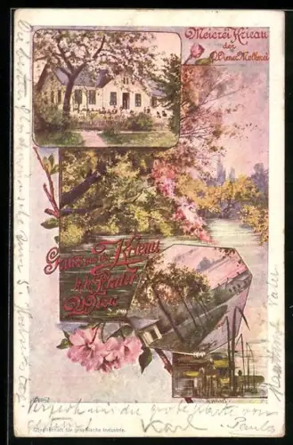 AK Wien, Meierei Krieau der Wiener Molkerei, Wiener Prater