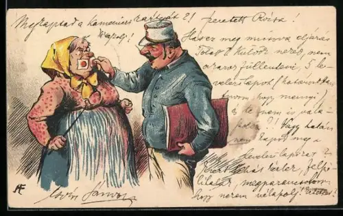 AK Gerichtsvollzieher pfändet die Widerworte einer Frau