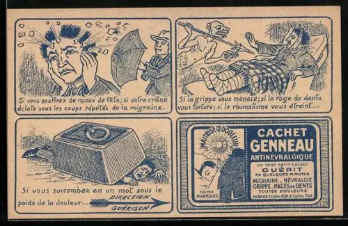 AK Cachet Genneau, Antinévralgique