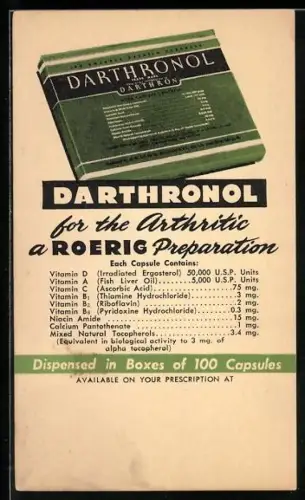 AK Reklame Medikament Darthronol