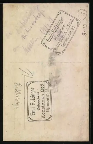 Foto-AK Konstanz a. Bod., Bakteriologemit Mikroskop 1917