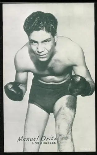AK Portrait des Boxer's Manuel Oritz, Bantamgewicht