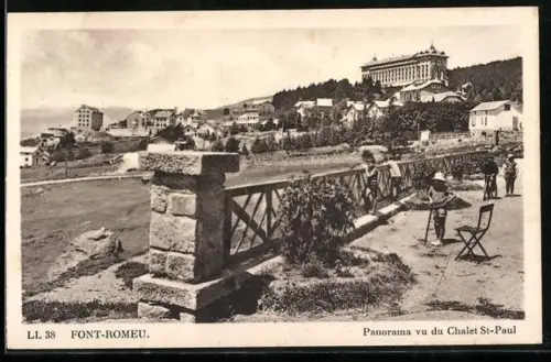 AK Font-Romeu, Panorama vu du Chalet St-Paul
