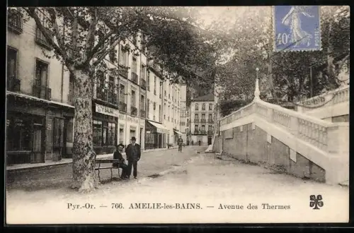 AK Amélie-les-Bains /Pyr.-Or., Avenue des Thermes