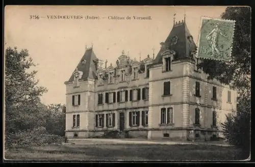 AK Vendoeuvres /Indre, Château de Verneuil