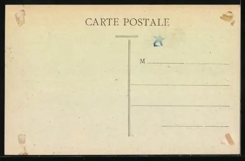 AK Le Blanc, Vue Générale du village avec viaduc en arrière-plan