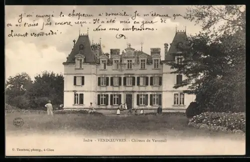 AK Vendoeuvres /Indre, Château de Verneuil