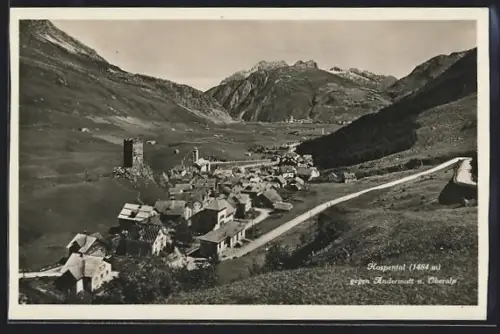 AK Andermatt /Hospental, Teilansicht gegen Oberalp