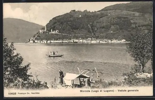 AK Morcote /Lago di Lugano, Veduta generale