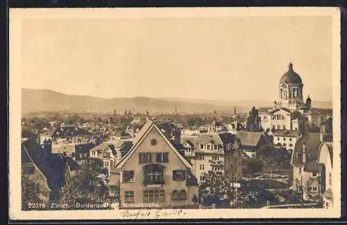 AK Zürich, Dolderquartier, Kreuzkirche