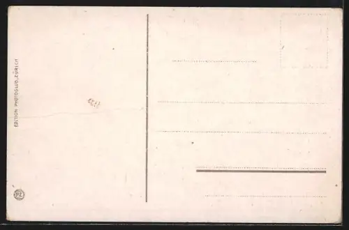 AK Arosa, Gesamtansicht mit Tal und Bergpanorama