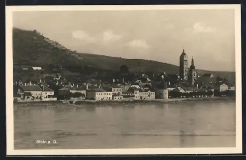 AK Stein a. D., Teilansicht mit Kirche
