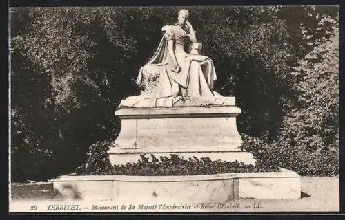 AK Territet, Monument de Sa Majest'je l`Impératrice et Reine Elisabeth