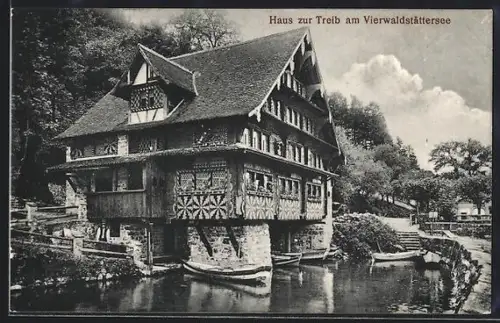 AK Seelisberg am Vierwaldstättersee, Gasthaus zur Treib