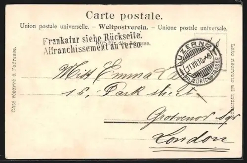 AK Luzern, Promenade und Rigi