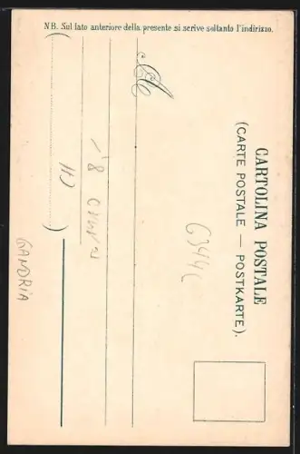 AK Gandria, Rocco, Fussweg zum Ort