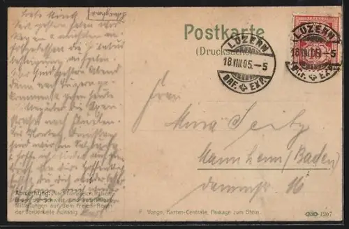 AK Rigi-Staffel, Ortsansicht mit Kulm