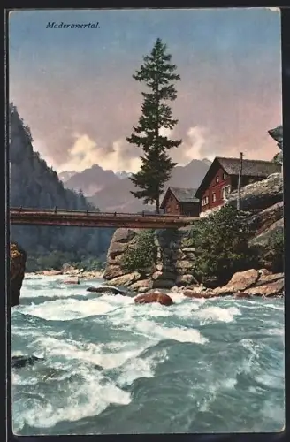 AK Maderanertal, Partie am Kerstelenbach, Bristen