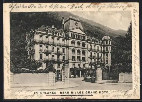 AK Interlaken, Grand Hotel Beau-Rivage M. Schubiger