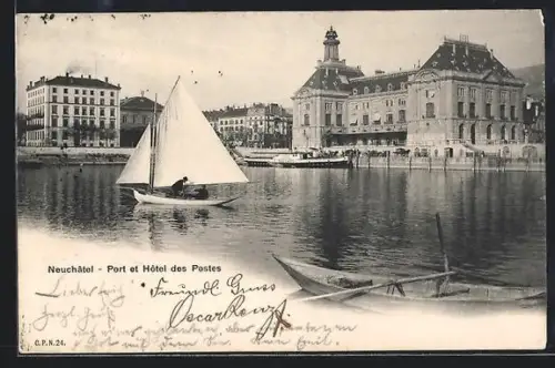 AK Neuchâtel, Port et Hôtel des Postes