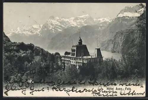 AK Morschach /SZ, Hotel Axen-Fels
