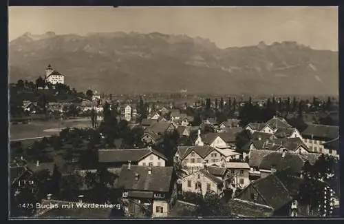 AK Buchs /SG, Teilansicht mit Werdenberg