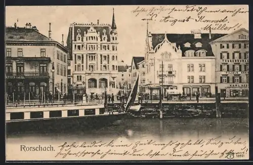 AK Rorschach, Promenade mit Bootsanleger