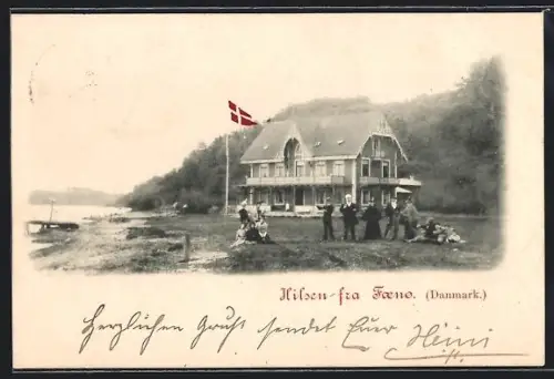 AK Fanø, Ansicht vom Hotel am Ufer