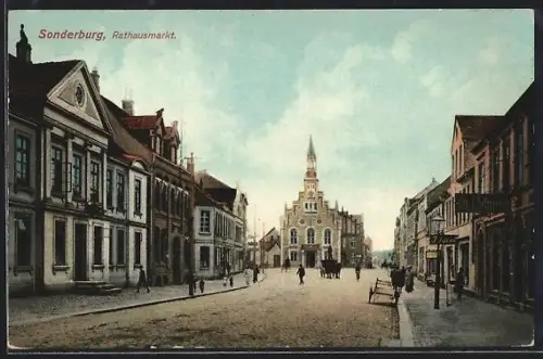 AK Sonderburg, Rathausmarkt