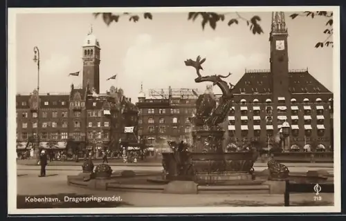 AK København, Dragespringvandet, Paladshotel