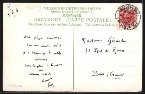 AK Kobenhavn, Hojbroplads med Biskop Absalons Statue