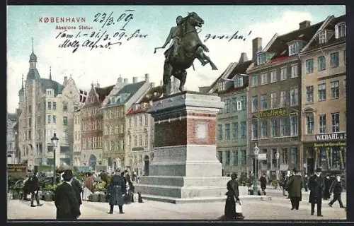 AK Kobenhavn, Absalons Statue, Polizist