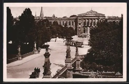 AK Strasbourg, L`Université, Strassenbahn