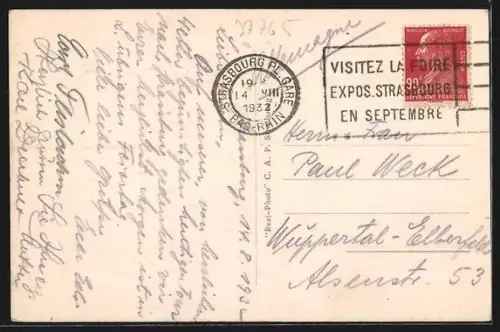 AK Strasbourg, L`Université, Strassenbahn