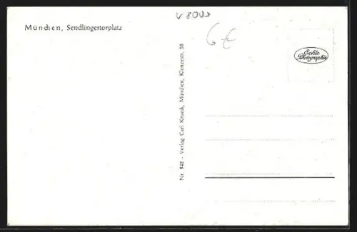 AK München, Sendlingertorplatz, Strassenbahn, Frauenkirche